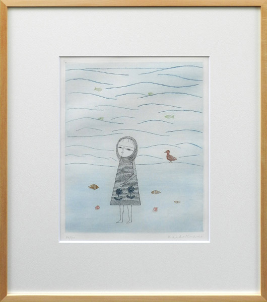 海辺の少女 銀座の絵画販売 買取の画廊 翠波画廊