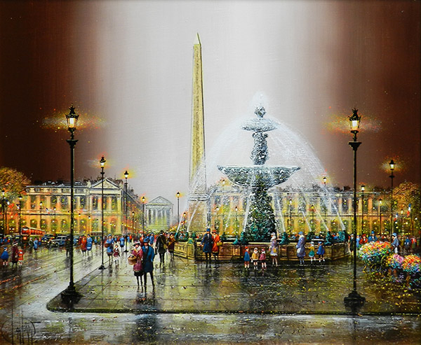 パリ コンコルド広場 銀座の絵画販売 買取の画廊 翠波画廊