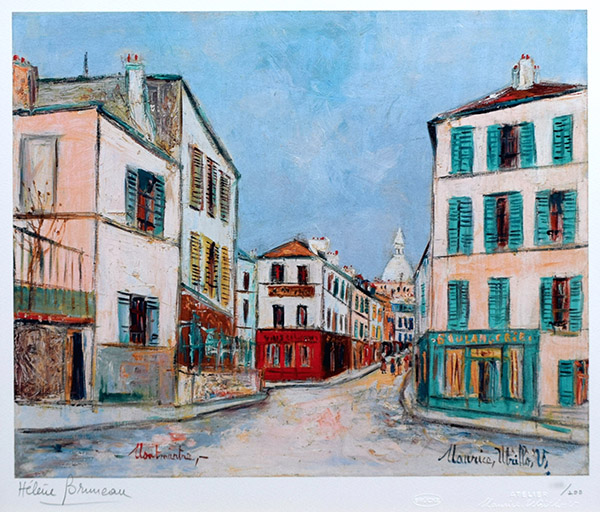 特価】 ≪ モーリス・ユトリロ ≫ コロタイプ版画 EGLISE 1928 Ⅰ 1929年 MAURICE UTRILLO - 美術、工芸品