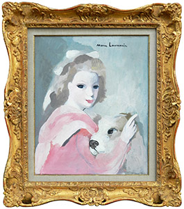 女性と犬 - 翠波画廊 | 絵画販売、絵画買取 - 東京・銀座、京橋の画廊