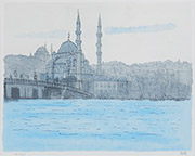シルクロードの心：イスタンブール ブルーモスク - 翠波画廊 | 絵画 