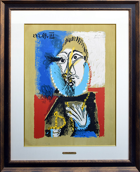 超歓迎低価パブロ　ピカソ　(想像の中の肖像画)　1969、2/6　A2/250 その他